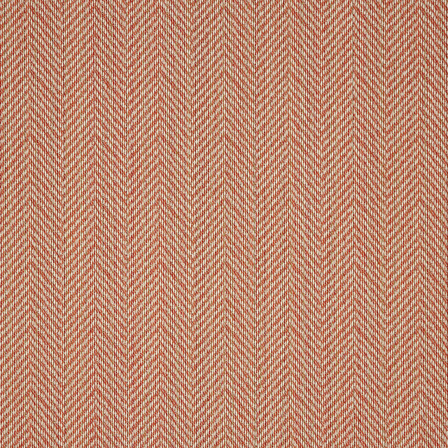 Fusion Posh Herringbone Woven by Sunbrella - Coral
