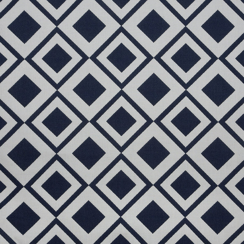 Fusion Savvy Geometric Jacquard by Sunbrella - Indigo