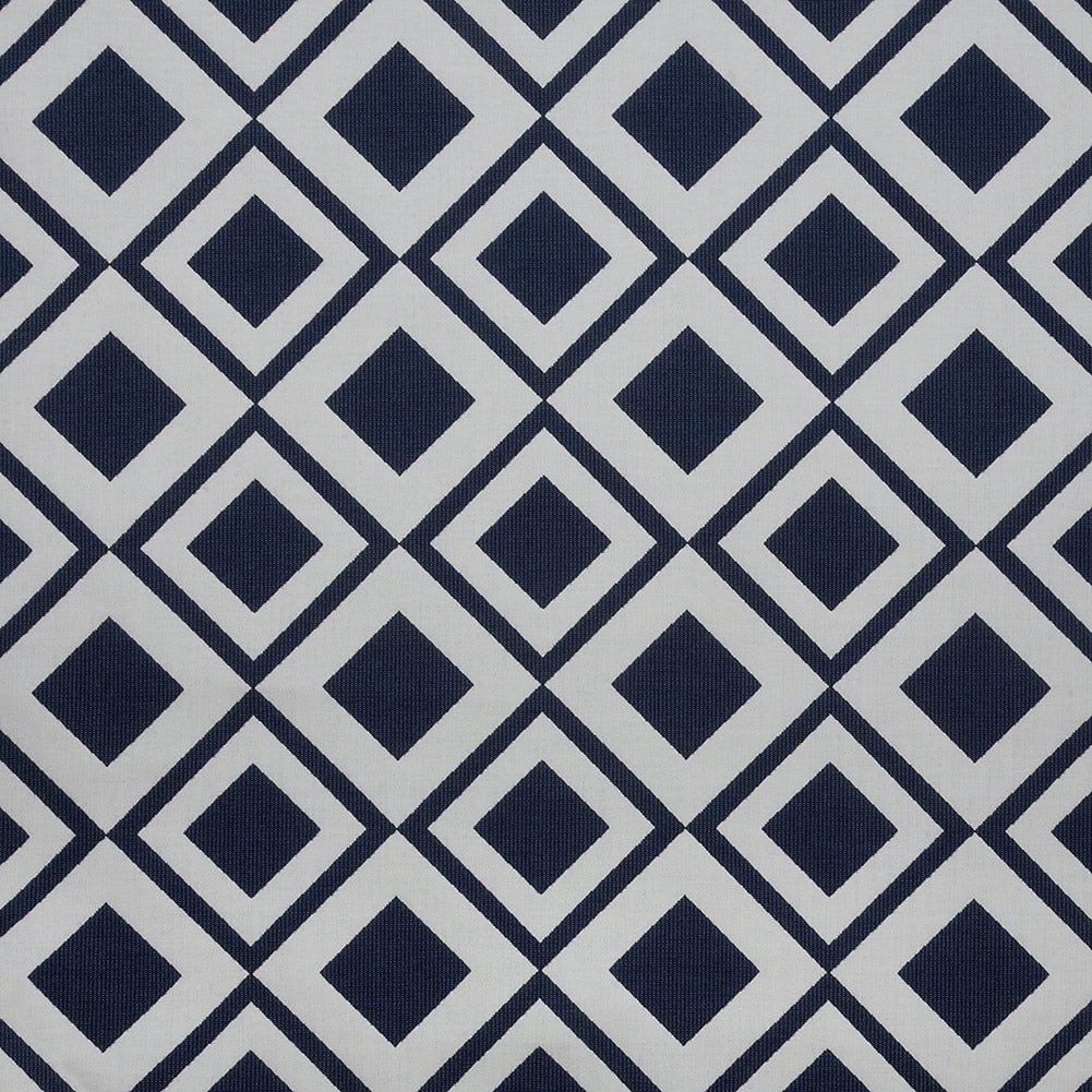 Fusion Savvy Geometric Jacquard by Sunbrella - Indigo