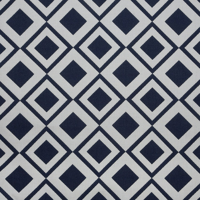 Fusion Savvy Geometric Jacquard by Sunbrella - Indigo