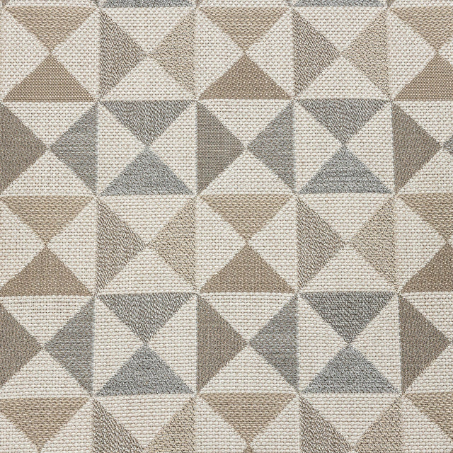 Array Upholstery Woven by Sunbrella - Dune Beige and Gray Geometric