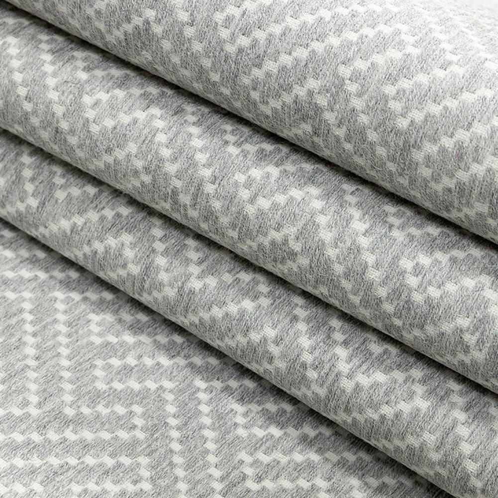 Crete Geometric Fret Jacquard by Sunbrella - Cloud