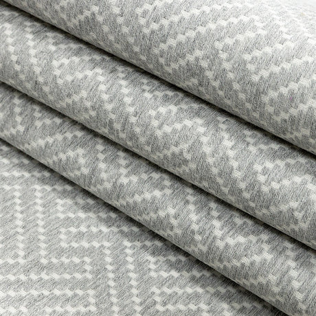 Crete Geometric Fret Jacquard by Sunbrella - Cloud