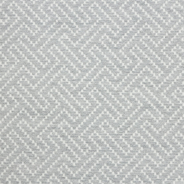 Crete Geometric Fret Jacquard by Sunbrella - Cloud