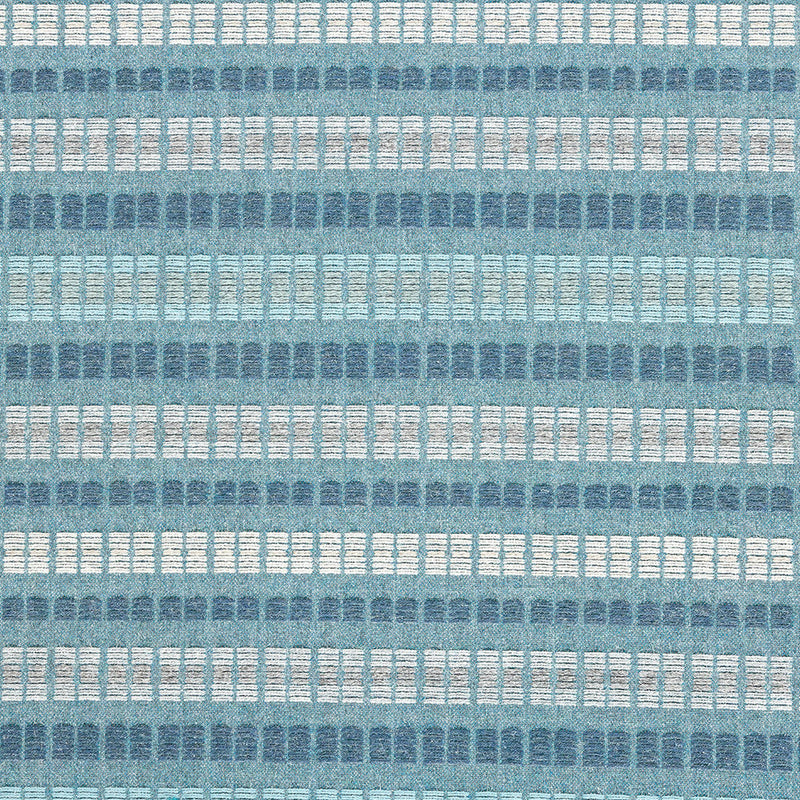Esti Upholstery Woven by Sunbrella - Lagoon Broken Stripes