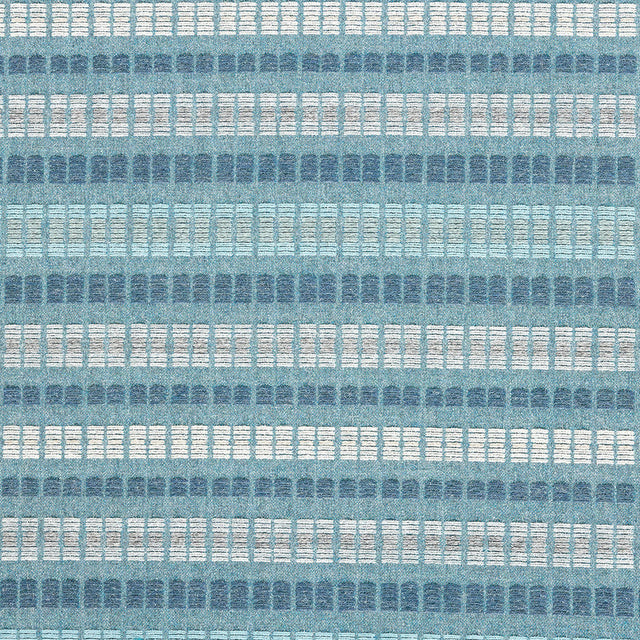 Esti Upholstery Woven by Sunbrella - Lagoon Broken Stripes
