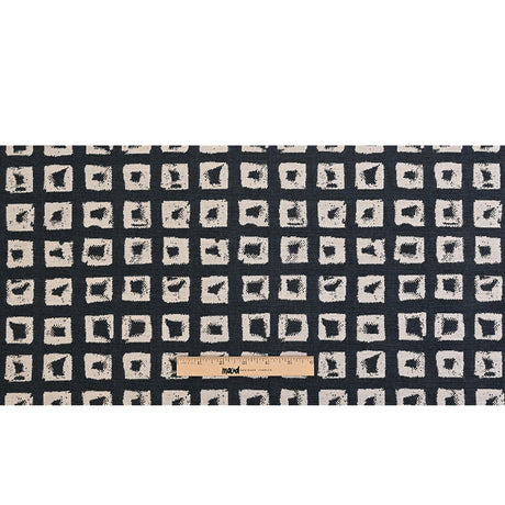 Kindle Jacquard by Sunbrella - Indigo Organic Squares