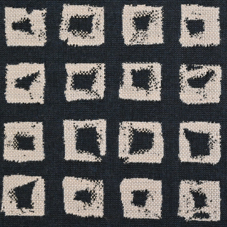 Kindle Jacquard by Sunbrella - Indigo Organic Squares