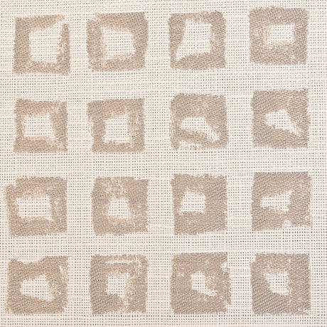 Kindle Jacquard by Sunbrella - Silk Beige Organic Squares