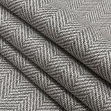 Fusion Posh Herringbone Woven by Sunbrella - Granite