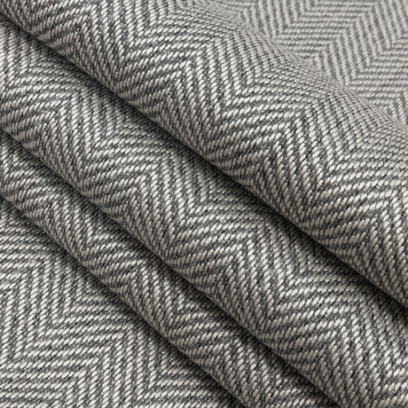 Fusion Posh Herringbone Woven by Sunbrella - Granite