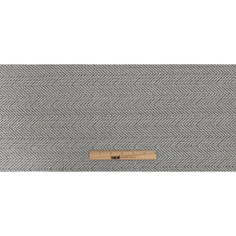 Fusion Posh Herringbone Woven by Sunbrella - Granite