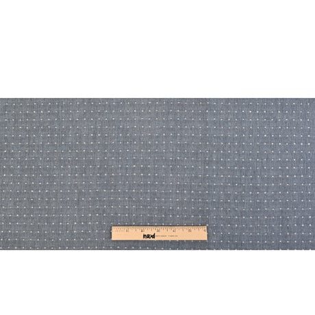 Lure Upholstery Woven by Sunbrella - Denim Blue Polka Dots