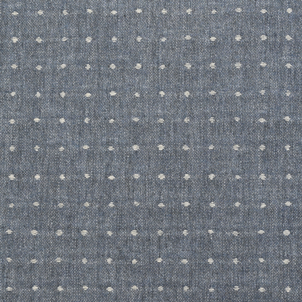 Lure Upholstery Woven by Sunbrella - Denim Blue Polka Dots