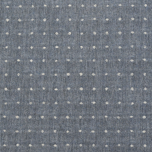 Lure Upholstery Woven by Sunbrella - Denim Blue Polka Dots
