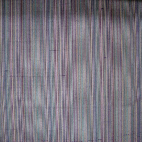 Suruchi Silk Fabric - Multicolored Stripe, 54" Width (1 Yard)