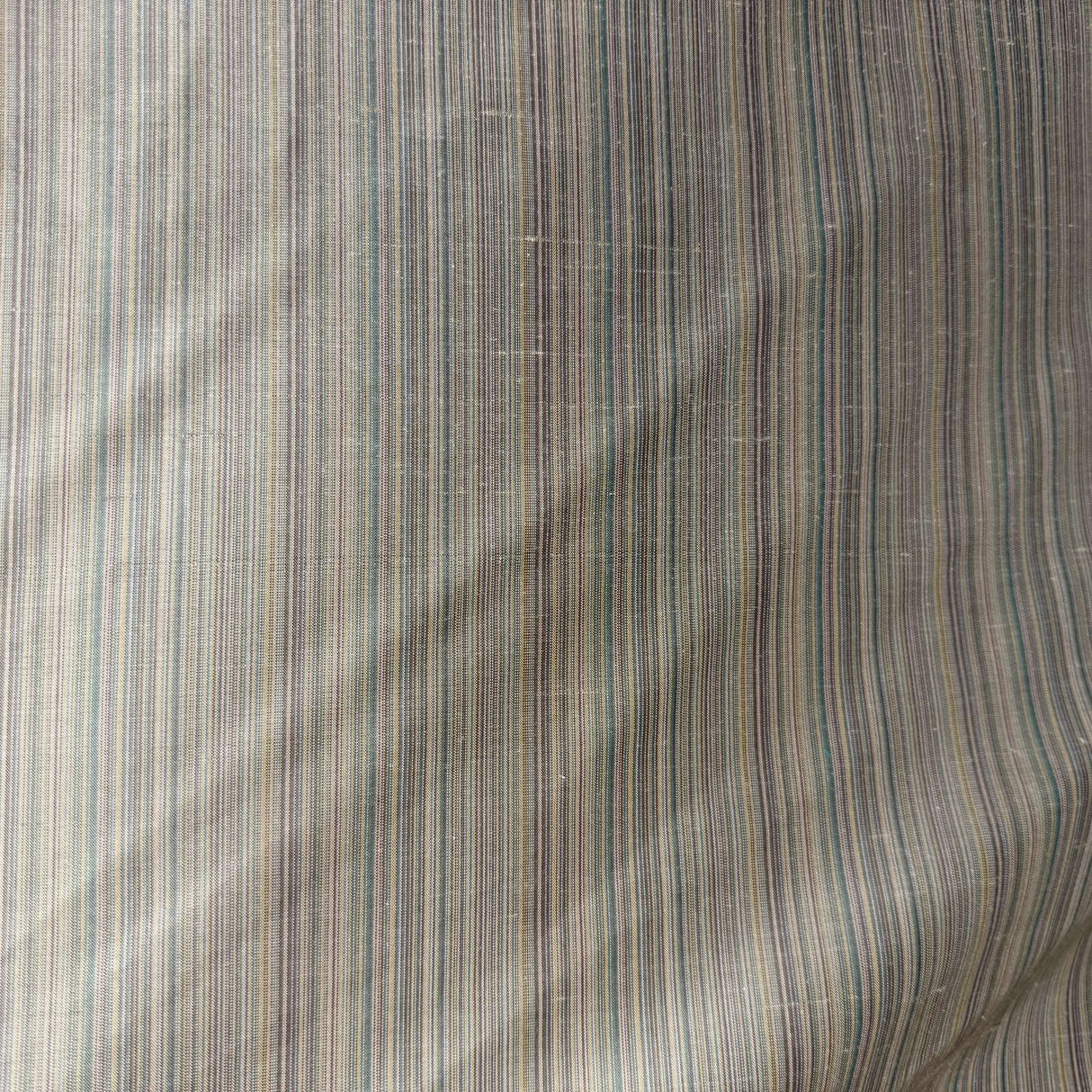 Suruchi Silk Fabric - Multicolored Stripe, 54" Width (1 Yard)