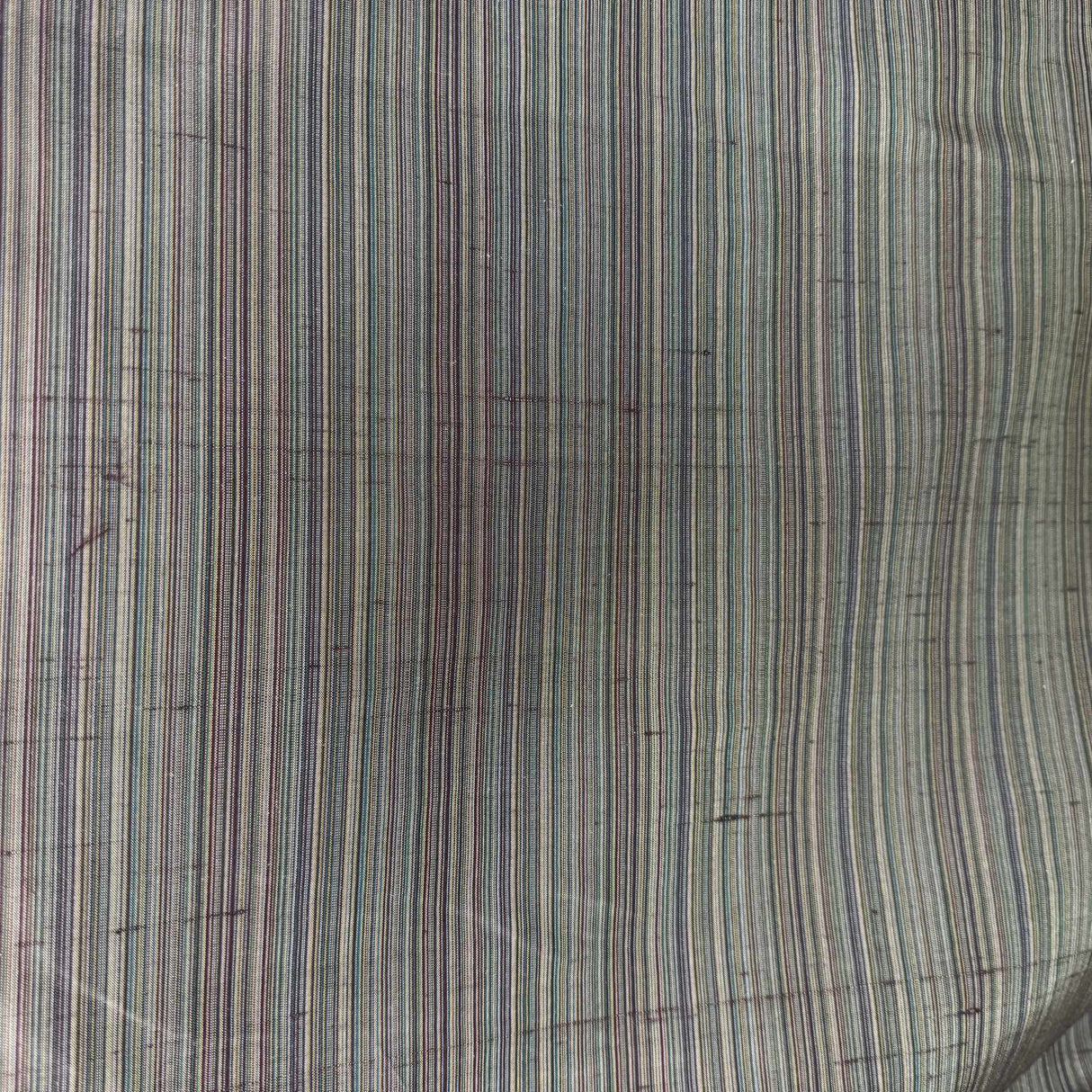 Suruchi Silk Fabric - Multicolored Stripe, 54" Width (1 Yard)