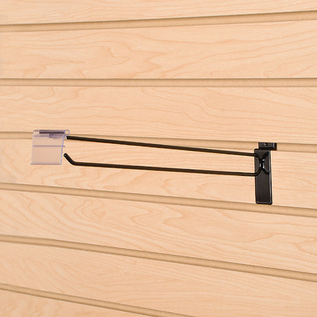 Black Slatwall Scan Hook With Tag