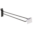 Black Slatwall Scan Hook With Tag