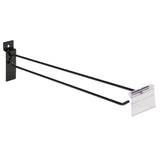 Black Slatwall Scan Hook With Tag