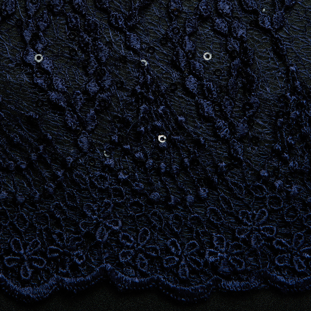 1 Yard Susumi Lace Tulle Fabric Embroidered Metallic Sequins Glamorous 50/52" Wide