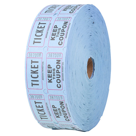 Double Roll Ticket Blue Tickets (2000/Roll)