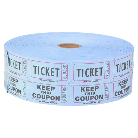 Double Roll Ticket Blue Tickets (2000/Roll)