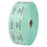 Green Double Roll Tickets (2000/Roll)