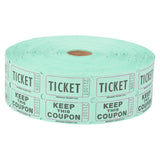 Green Double Roll Tickets (2000/Roll)