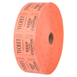 Orange Double Roll Tickets