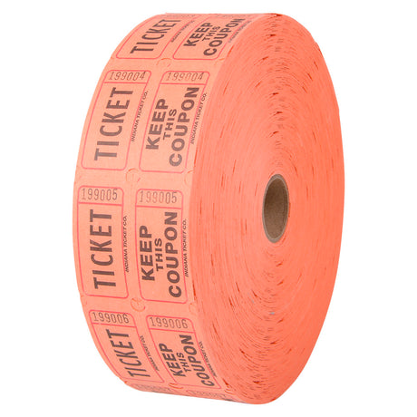 Orange Double Roll Tickets