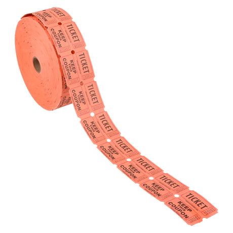 Orange Double Roll Tickets