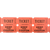 Orange Double Roll Tickets