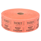 Orange Double Roll Tickets