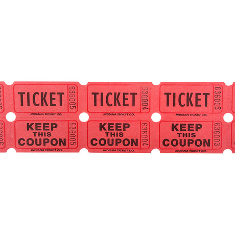 Double Roll Ticket Red (2000/Roll)