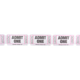 Admit One Single Ticket Rolls White