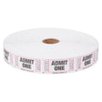 Admit One Single Ticket Rolls White