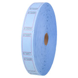 Ticket Roll Blue Blank Single Ticket Roll