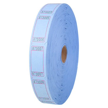 Ticket Roll Blue Blank Single Ticket Roll