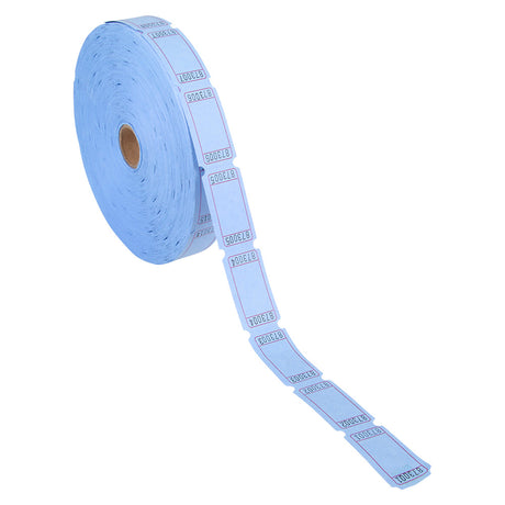 Ticket Roll Blue Blank Single Ticket Roll