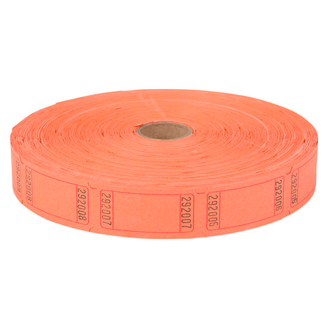 Orange Blank Ticket Roll