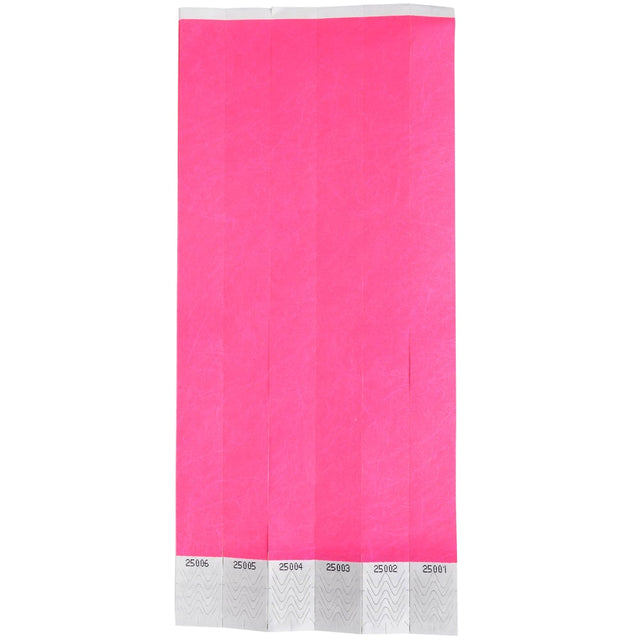 Hot Pink Wrist Tickets