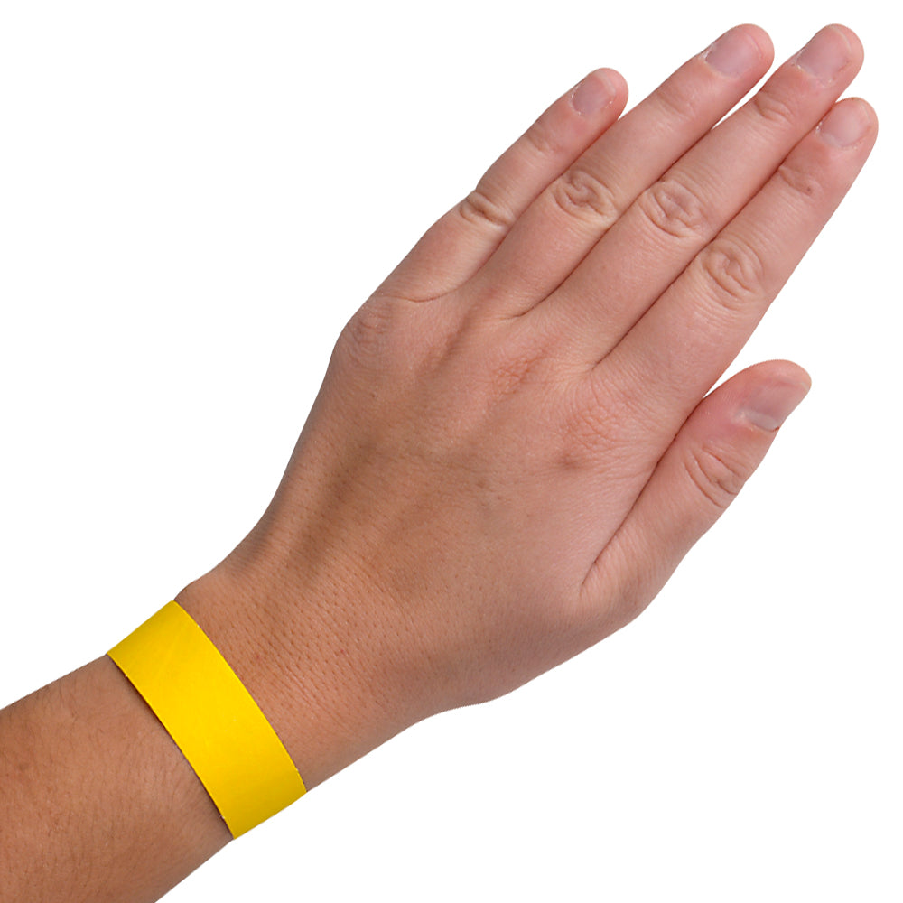 Yellow Wrist Tickets (100 Pieces)
