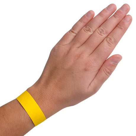Yellow Wrist Tickets (100 Pieces)