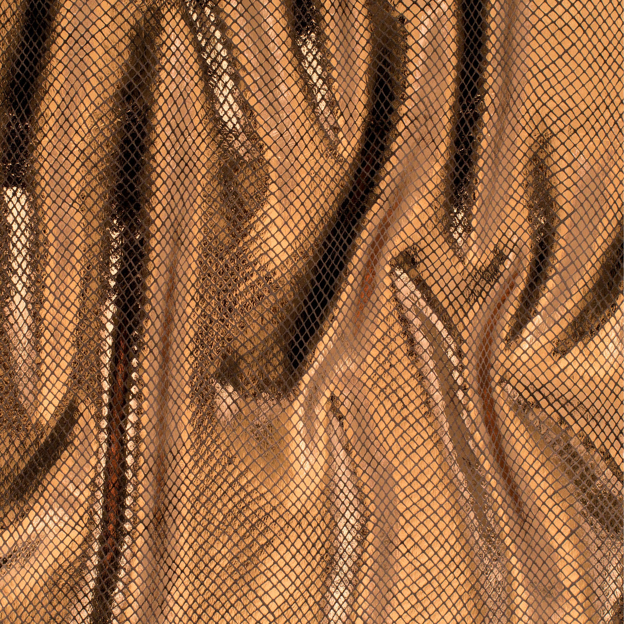 Stretch Velvet Fabric Foiled Diamond Snake 60" Width