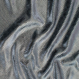 Stretch Velvet Fabric Foiled Diamond Snake 60" Width