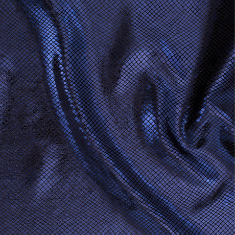 Stretch Velvet Fabric Foiled Diamond Snake 60" Width