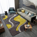 Luxury Shag Viscose Shiny Design Plush Area Rug Carpet - Polyester Shag Rug, Multi Color Pattern, 2" Pile Approx, 7'6" X 10'3" (1 Rug)