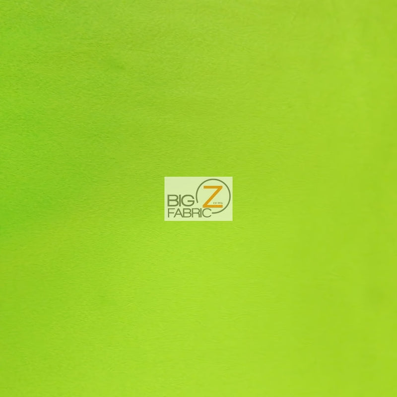 Lime Velboa Solid Short Pile Fabric by the Yard